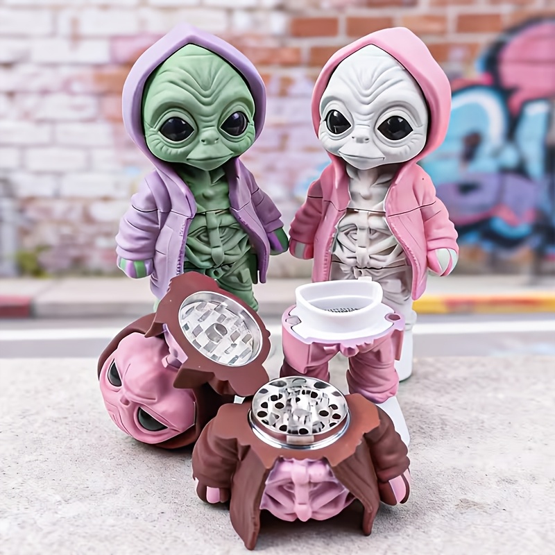 Herbal Tea For Wellness - Funny Alien Herb Grinder Spice Grinder