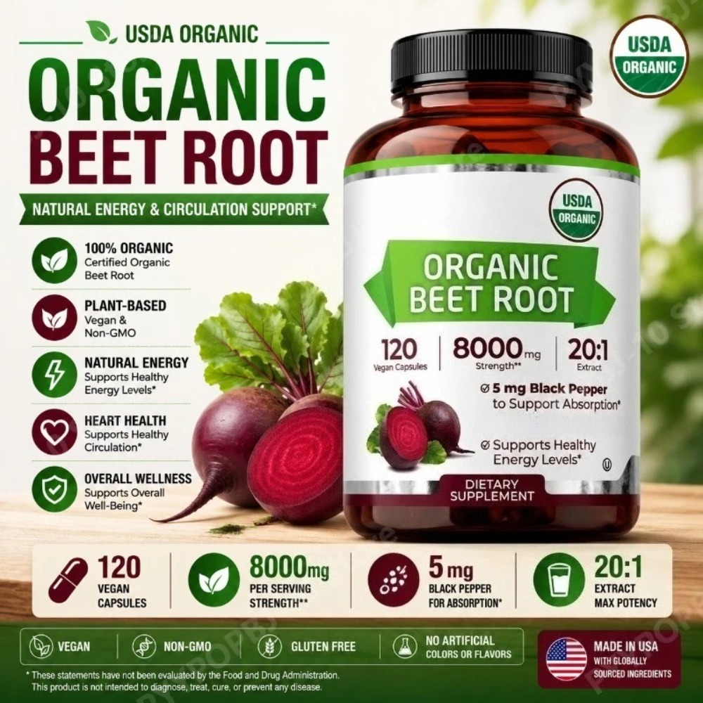 Valerian Root Capsule - Organic Beet Root Capsules 20:1 Extract