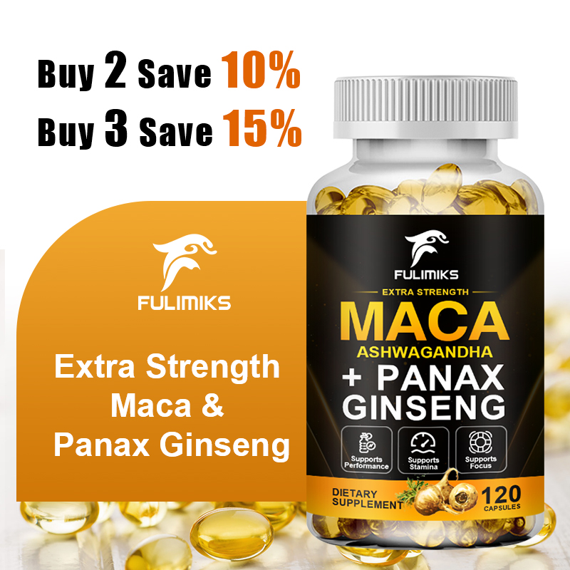Valerian Root Capsule - Triple Maca Blend with Ginseng &
