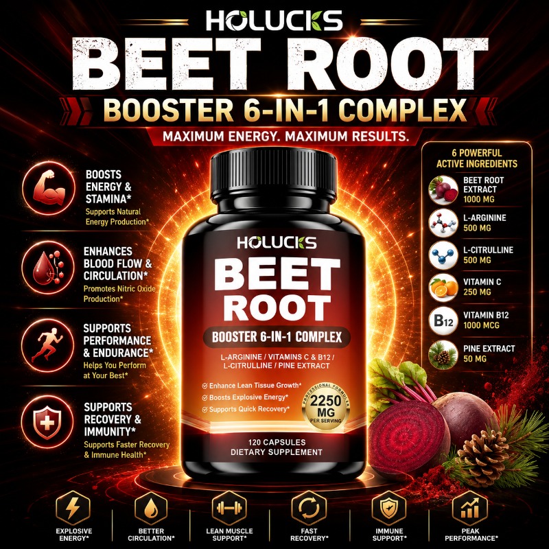 Valerian Root Capsule - Nitric Oxide Booster Capsules, with Beet