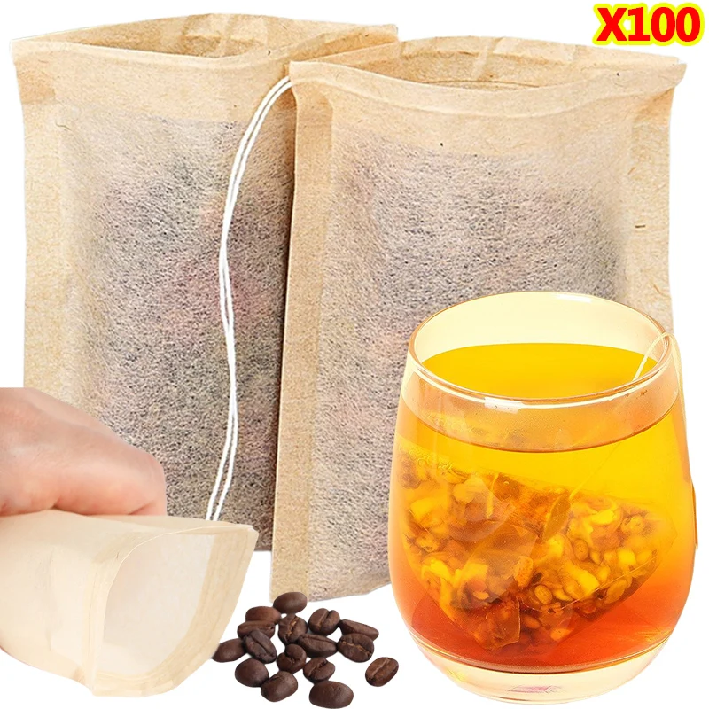 100Pcs Teabags with Drawstring - Herbal Wellness Blend 评论和价格