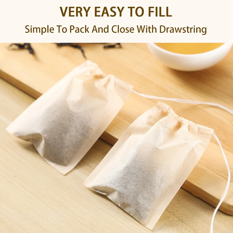 100Pcs Teabags with Drawstring - Herbal Wellness Blend 评论和价格