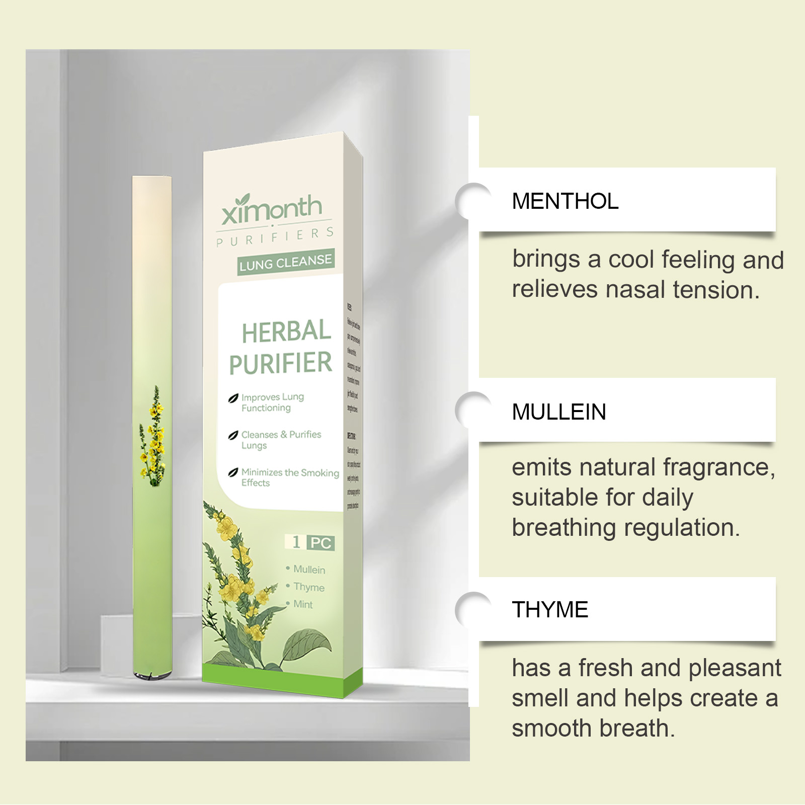 Natural Herbal Breathing Stick - Herbal And Wellness 评论和价格