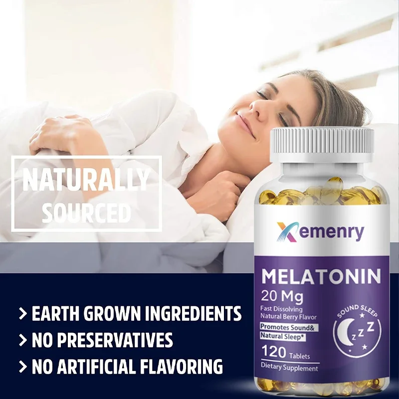 Adult Melatonin Softgels Help  - Valerian Root Capsule 评论和价格