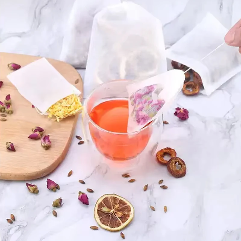 100pcs Disposable Teabags Non- - Herbal Tea For Wellness 评论和价格
