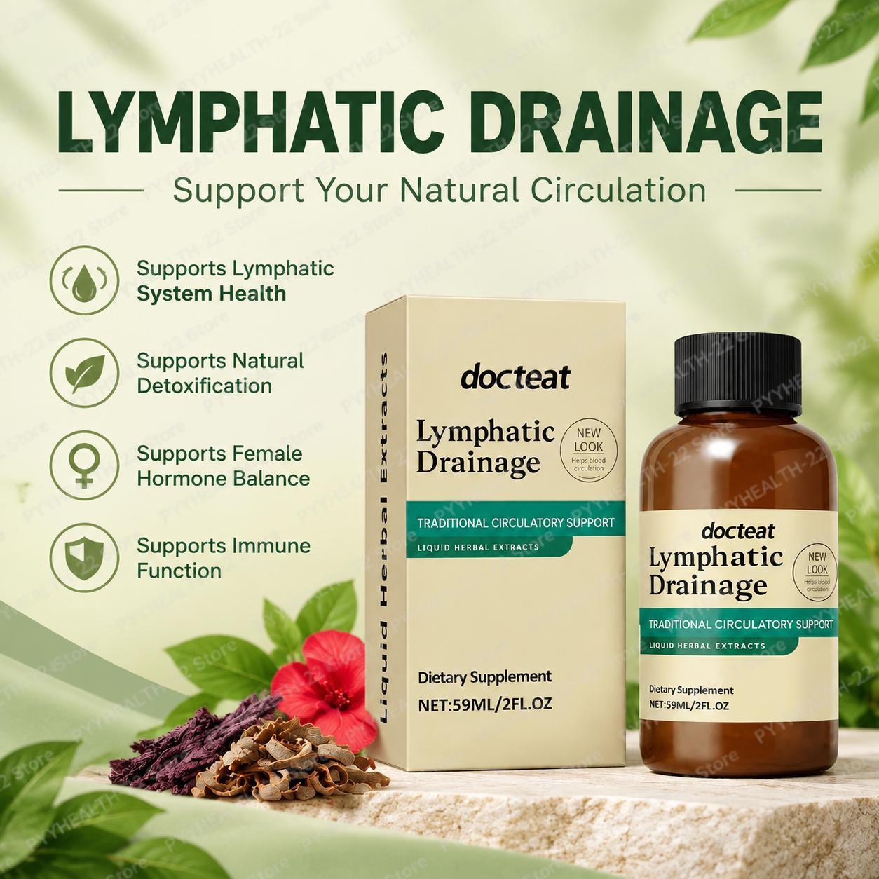 Lymphatic Drainage Liquid Trad - Herbal Wellness Blend 评论和价格