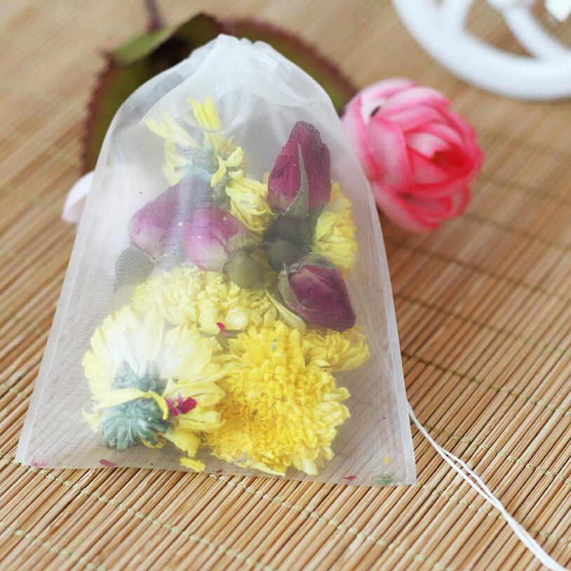 50pcs/lot Empty Tea Bag Nylon  - Herbal Tea For Wellness 评论和价格